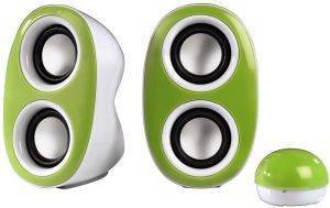 HAMA 52834 DISPERSION PC/NOTEBOOK SPEAKER 2.0 GREEN