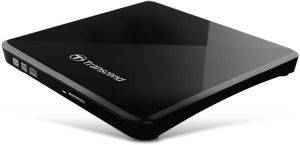 TRANSCEND TS8XDVDS-K EXTRA SLIM PORTABLE DVD WRITER BLACK