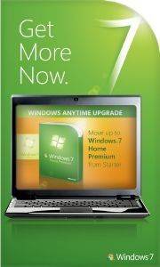 MICROSOFT WINDOWS ANYTIME UPGRADE PROGRAM WINDOWS 7 STARTER TO HOME PREMIUM GR