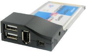 4WORLD 04615 CONTROLLER CARDBUS PCMCIA USB2.0 X 2+FIREWIRE