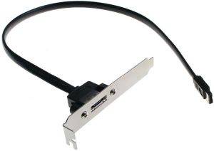 INLINE ESATA SLOT PLATE SATA II 50CM INLINE ESATA SLOT PLATE SATA II 50CM