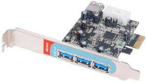 AKASA AK-PCCU3-03 3-PORT USB3.0 PCIE CARD AKASA AK-PCCU3-03 3-PORT USB3.0 PCIE CARD