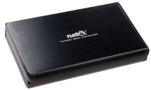 NATEC NKZ-0448 RHINO 3.5\'\' USB 3.0 SATA ENCLOSURE SLIM ALUMINIUM BLACK
