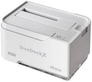 AKASA AK-DK03W3-WH DUODOCK X WIFI USB3.0/WIFI DOCKING STATION WHITE AKASA AK-DK03W3-WH DUODOCK X WIFI USB3.0/WIFI DOCKING STATION WHITE
