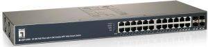 LEVEL ONE GEP-2450 24 GE POE-PLUS WITH 4 SHARED SFP WEB SMART SWITCH 185W