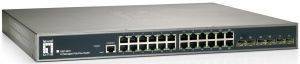 LEVEL ONE GEP-2672 20 GE POE-PLUS + 4 GE POE-PLUS COMBO SFP + 2 GE SFP L2 MANAGED SWITCH 370W