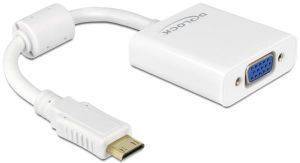 DELOCK 65348 ADAPTER HDMI-MINI C MALE TO VGA FEMALE WHITE