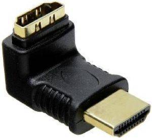 INLINE HDMI ADAPTER M/F ANGLED BLACK