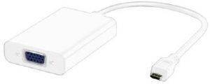 VALUELINE VLMP39030W0.20 MHL TO VGA + 3.5MM M/F ADAPTER WHITE VALUELINE VLMP39030W0.20 MHL TO VGA + 3.5MM M/F ADAPTER WHITE
