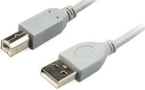 NATEC NKA-0356 MALE A TO MALE B USB2.0 CABLE 1.8M GRAY