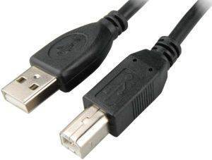 NATEC NKA-0357 MALE A TO MALE B USB2.0 CABLE 3M BLACK