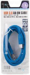 NATEC NKA-0470 EXTREME MEDIA USB3.0 CABLE AM-BM 1.8M