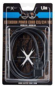 NATEC NKA-0531 EXTREME MEDIA EXTENSION CABLE VDE IEC320 C13/C14 1.8M NATEC NKA-0531 EXTREME MEDIA EXTENSION CABLE VDE IEC320 C13/C14 1.8M