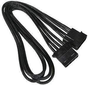 NZXT 4-POL MOLEX EXTENSION 45CM BLACK HSG - SLEEVED BLACK NZXT 4-POL MOLEX EXTENSION 45CM BLACK HSG - SLEEVED BLACK
