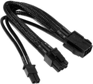 NZXT 6+2-PIN PCIE EXTENSION 25CM BLACK HSG - SLEEVED BLACK NZXT 6+2-PIN PCIE EXTENSION 25CM BLACK HSG - SLEEVED BLACK