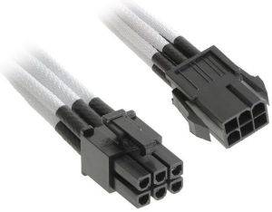 NZXT 6-PIN PCIE EXTENSION 25CM BLACK HSG - SLEEVED WHITE NZXT 6-PIN PCIE EXTENSION 25CM BLACK HSG - SLEEVED WHITE