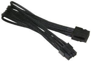 NZXT 8-PIN PCIE EXTENSION 25CM BLACK HSG - SLEEVED BLACK NZXT 8-PIN PCIE EXTENSION 25CM BLACK HSG - SLEEVED BLACK