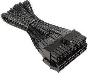 NZXT ATX 24-PIN EXTENSION 25CM BLACK HSG - SLEEVED BLACK