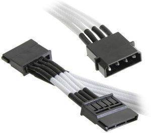 NZXT MOLEX TO 2X SATA ADAPTER 20CM BLACK HSG - SLEEVED WHITE NZXT MOLEX TO 2X SATA ADAPTER 20CM BLACK HSG - SLEEVED WHITE