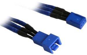 BITFENIX 3-PIN EXTENSION 30CM - SLEEVED BLUE/BLUE