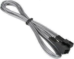 BITFENIX 3-PIN EXTENSION 60CM - SLEEVED SILVER/BLACK BITFENIX 3-PIN EXTENSION 60CM - SLEEVED SILVER/BLACK