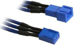 BITFENIX 3-PIN EXTENSION 90CM - SLEEVED BLUE/BLUE