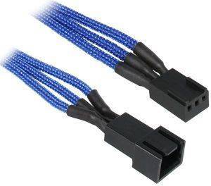 BITFENIX 3-PIN EXTENSION 90CM - SLEEVED BLUE/BLACK BITFENIX 3-PIN EXTENSION 90CM - SLEEVED BLUE/BLACK
