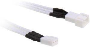 BITFENIX 3-PIN EXTENSION 90CM - SLEEVED WHITE/WHITE