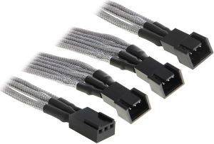 BITFENIX 3-PIN TO 3X 3-PIN ADAPTER 60CM - SLEEVED SILVER/BLACK BITFENIX 3-PIN TO 3X 3-PIN ADAPTER 60CM - SLEEVED SILVER/BLACK