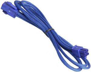 BITFENIX 4-PIN ATX12V EXTENSION 45CM - SLEEVED BLUE/BLUE