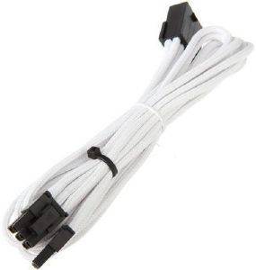 BITFENIX 6+2-PIN PCIE EXTENSION 45CM - SLEEVED WHITE/BLACK