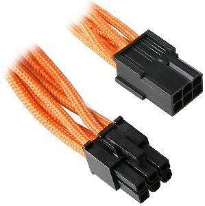 BITFENIX 6-PIN PCIE EXTENSION 45CM - SLEEVED ORANGE/BLACK