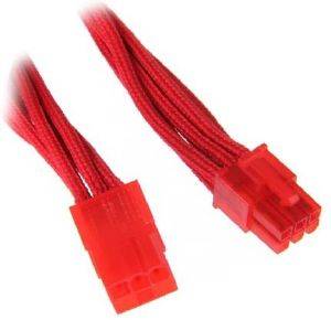 BITFENIX 6-PIN PCIE EXTENSION 45CM - SLEEVED RED/RED