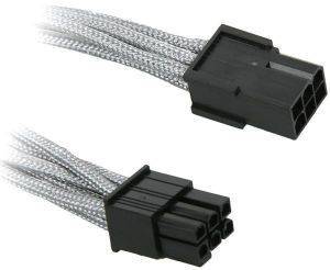 BITFENIX 6-PIN PCIE EXTENSION 45CM - SLEEVED SILVER/BLACK BITFENIX 6-PIN PCIE EXTENSION 45CM - SLEEVED SILVER/BLACK