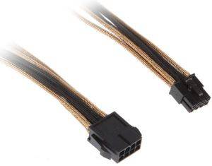 BITFENIX 8-PIN EPS12V EXTENSION 45CM - SLEEVED GOLD/BLACK