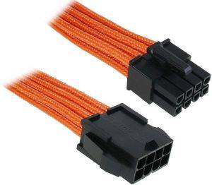 BITFENIX 8-PIN EPS12V EXTENSION 45CM - SLEEVED ORANGE/BLACK