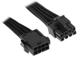 BITFENIX 8-PIN EPS12V EXTENSION 45CM - SLEEVED BLACK/BLACK