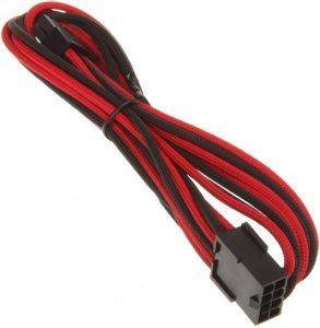 BITFENIX 8-PIN PCIE EXTENSION 45CM - SLEEVED BLACK/RED/BLACK