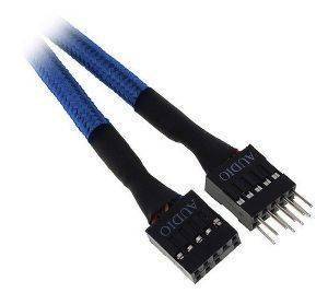BITFENIX INTERNAL AUDIO EXTENSION 30CM - SLEEVED BLUE/BLACK BITFENIX INTERNAL AUDIO EXTENSION 30CM - SLEEVED BLUE/BLACK