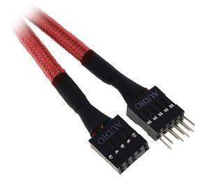 BITFENIX INTERNAL AUDIO EXTENSION 30CM - SLEEVED RED/BLACK BITFENIX INTERNAL AUDIO EXTENSION 30CM - SLEEVED RED/BLACK