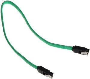 BITFENIX SATA 3 KABEL 30CM - SLEEVED GREEN/BLACK