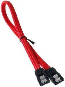 BITFENIX SATA 3 KABEL 30CM - SLEEVED RED/BLACK