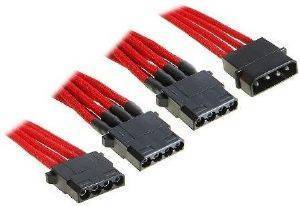 BITFENIX MOLEX TO 3X MOLEX ADAPTER 55CM SLEEVED RED/BLACK BITFENIX MOLEX TO 3X MOLEX ADAPTER 55CM SLEEVED RED/BLACK
