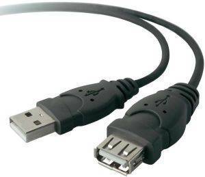 BELKIN F3U153CP3M USB2.0 EXTENSION CABLE 3M BLACK BELKIN F3U153CP3M USB2.0 EXTENSION CABLE 3M BLACK