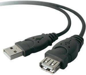 BELKIN F3U153CP4.8M USB2.0 EXTENSION CABLE 4.8M BLACK