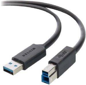 BELKIN F3U159CP0.9M USB3.0 A/B DEVICE CABLE 0.9M BLACK