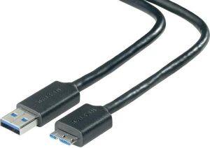 BELKIN F3U166CP1.8M USB3.0 MICRO-B CABLE PRO 1.8M BLACK BELKIN F3U166CP1.8M USB3.0 MICRO-B CABLE PRO 1.8M BLACK