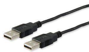 EQUIP 128871 USB 2.0 CABLE A-A 3M M/M BLACK