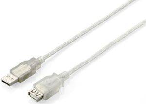EQUIP 128751 USB 2.0 EXTENSION CABLE A-A 3M M/F SILVER