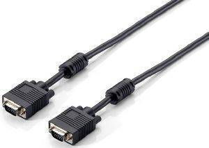 EQUIP 118814 VGA CABLE HDB15 3+7 CABLE WITH FERRITE BEADS 10M BLACK